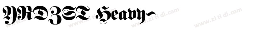 YRDZST Heavy字体转换